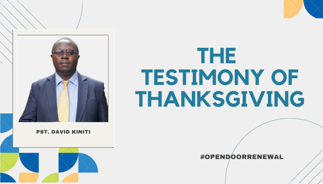 Testimony of Thanksgiving