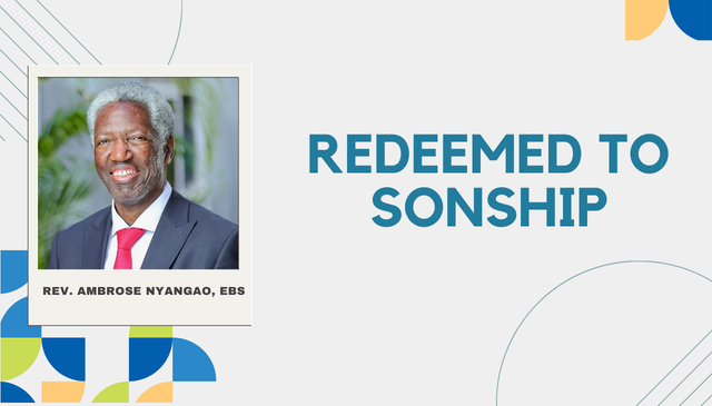 Redeemed To Sonship